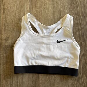 Nike White Dri-FIT Sports Bra/Top
